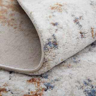 The Rug Corner Feizy Gilmore Modern Abstract - Ivory/Blue/Orange  