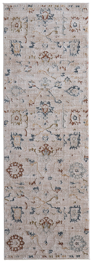 The Rug Corner Feizy Pasha Transitional Floral & Botanical - Ivory/Blue/Gold  