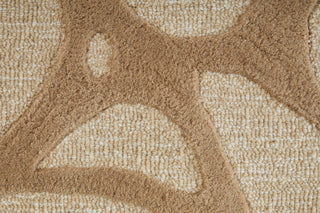 The Rug Corner Feizy Kimball Transitional Abstract - Ivory/Brown/Tan  