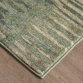 Eden Modern Abstract - Green/Ivory/Brown