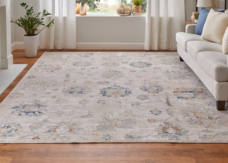 The Rug Corner Feizy Pasha Transitional Floral & Botanical - Taupe/Ivory/Blue  Pasha Transitional Floral & Botanical - Taupe/Ivory/Blue