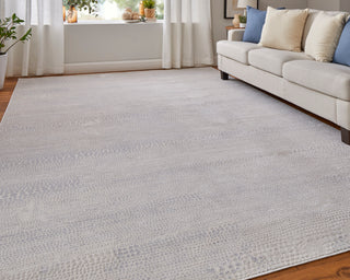 Prasad Modern Distressed - Ivory/Silver/Gray