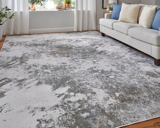 lifestyle The Rug Corner Feizy Waldor Modern Abstract - Gray/Silver/Taupe  Waldor Modern Abstract - Gray/Silver/Taupe