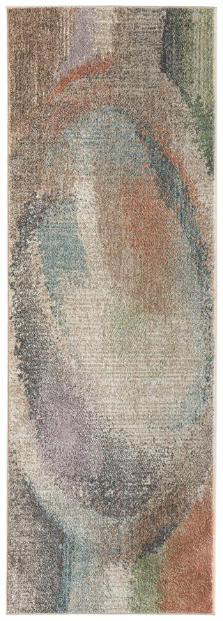 Eden Modern Abstract - Brown/Tan/Blue