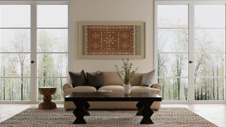 Wallace Modern Ikat - White/Brown