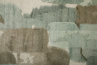 Kendall Modern Abstract - Green/Brown/Ivory