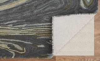 Amira Transitional Abstract - Blue/Ivory/Green