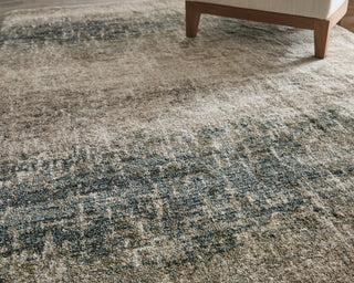 Richmond Modern Abstract - Ivory/Blue/Green