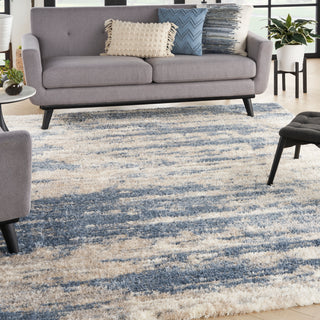 The Rug Corner Nourison Home Nourison Home - Dreamy Shag Light Blue/Grey Area Rug DRS10  