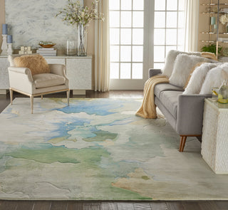 The Rug Corner Nourison Home Nourison Home - Prismatic Sea Foam Area Rug PRS16  