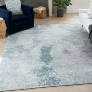 The Rug Corner Nourison Home Silk Shadows SHA22 BLUGN Area Rugs  