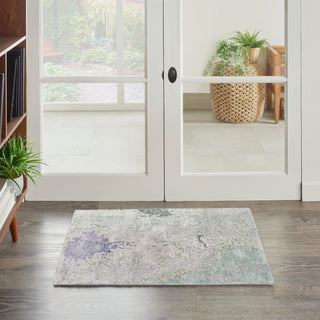 The Rug Corner Nourison Home Silk Shadows SHA22 BLUGN Area Rugs  