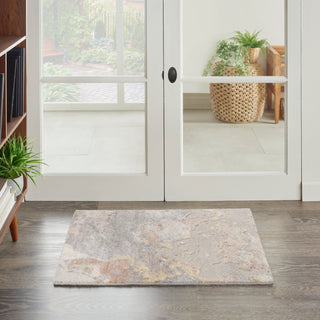 The Rug Corner Nourison Home Silk Shadows SHA20 SILVR Area Rugs  