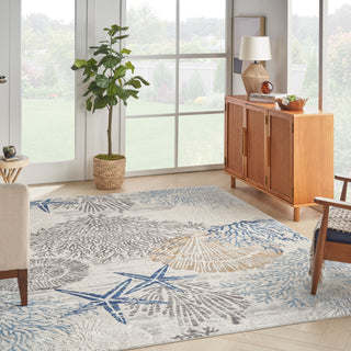 The Rug Corner Nourison Home Seaside SDS04 IVGRB Area Rugs  