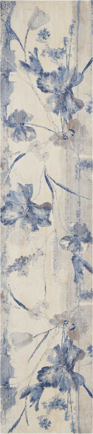 The Rug Corner Nourison Home Nourison Home - Somerset Ivory/Blue Area Rug ST18  