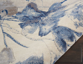 The Rug Corner Nourison Home Nourison Home - Somerset Ivory/Blue Area Rug ST18  