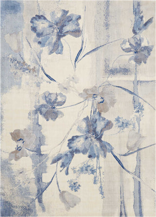 The Rug Corner Nourison Home Nourison Home - Somerset Ivory/Blue Area Rug ST18  