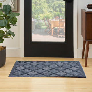 The Rug Corner Nourison Home Nourison Home - Easy Care Navy/Blue Area Rug NES01  