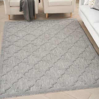 The Rug Corner Nourison Home Nourison Home - Easy Care Silver/Green Area Rug NES01  