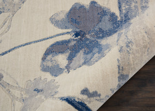 The Rug Corner Nourison Home Nourison Home - Somerset Ivory/Blue Area Rug ST18  