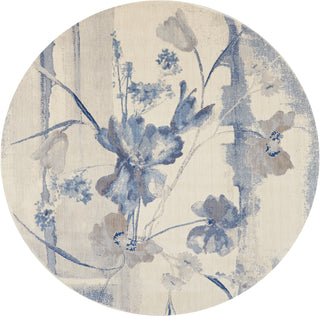 The Rug Corner Nourison Home Nourison Home - Somerset Ivory/Blue Area Rug ST18  