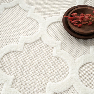 The Rug Corner Nourison Home Easy Care NES01 IVWHT Area Rugs  