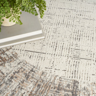 The Rug Corner Nourison Home Elation ETN05 IVGRY Area Rugs  
