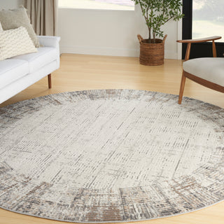 The Rug Corner Nourison Home Elation ETN05 IVGRY Area Rugs  