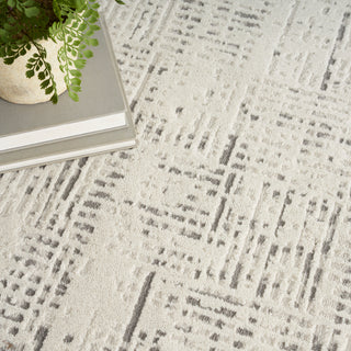 The Rug Corner Nourison Home Elation ETN05 IVGRY Area Rugs  