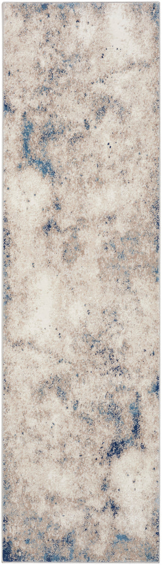 The Rug Corner Calvin Klein Calvin Klein Infinity - Ivory/Blue Area Rug IFN05  