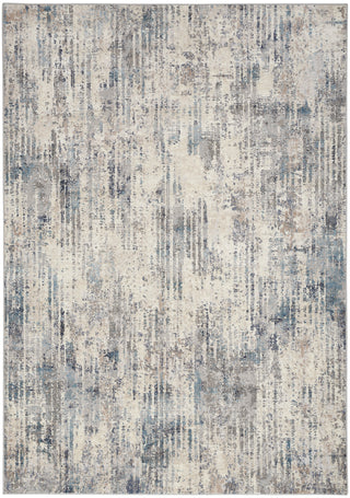 The Rug Corner Calvin Klein Calvin Klein Infinity - Ivory/Blue Area Rug IFN04  