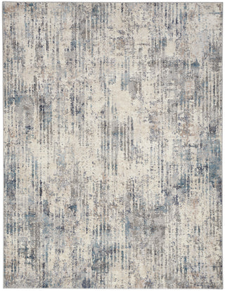 The Rug Corner Calvin Klein Calvin Klein Infinity - Ivory/Blue Area Rug IFN04  