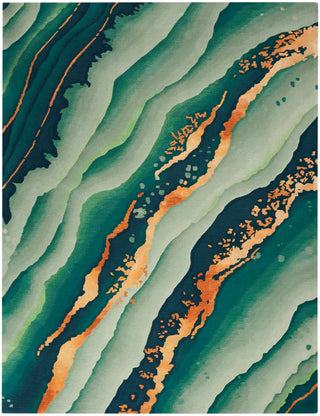 Prismatic PRS30 EMRLD Area Rugs