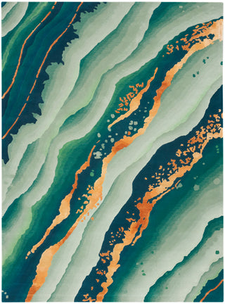 Prismatic PRS30 EMRLD Area Rugs