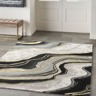 Nourison Home - Prismatic Charcoal/Grey Area Rug PRS31