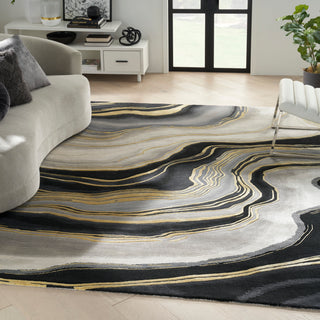 Nourison Home - Prismatic Charcoal/Grey Area Rug PRS31