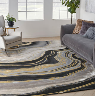 Nourison Home - Prismatic Charcoal/Grey Area Rug PRS31