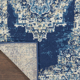 The Rug Corner Nourison Home Nourison Home - Grafix Navy/Blue Area Rug GRF14  
