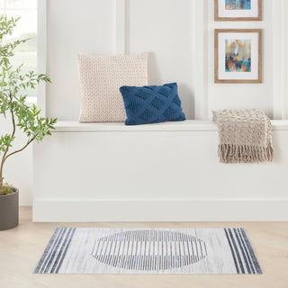 The Rug Corner Nourison Home Astra Machine Washable ASW05 IVBLU Area Rugs  