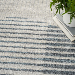 The Rug Corner Nourison Home Nourison Home - Astra Machine Washable Ivory/Blue Area Rug ASW03  