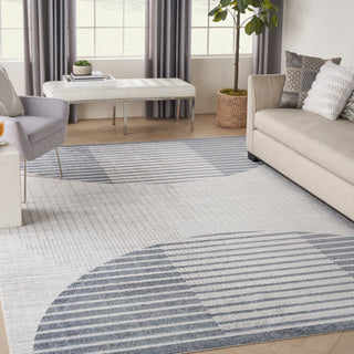 The Rug Corner Nourison Home Nourison Home - Astra Machine Washable Ivory/Blue Area Rug ASW03  