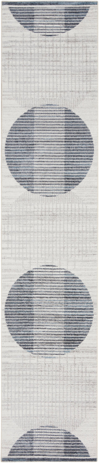 The Rug Corner Nourison Home Nourison Home - Astra Machine Washable Ivory/Blue Area Rug ASW03  