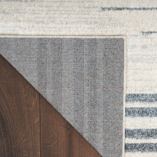 The Rug Corner Nourison Home Astra Machine Washable ASW04 IVBLU Area Rugs  