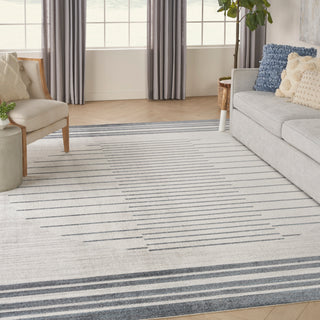 The Rug Corner Nourison Home Astra Machine Washable ASW04 IVBLU Area Rugs  