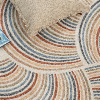 The Rug Corner Nourison Home Nourison Home - Astra Machine Washable Ivory/Multi-Color Area Rug ASW08  