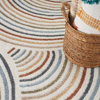 The Rug Corner Nourison Home Nourison Home - Astra Machine Washable Ivory/Multi-Color Area Rug ASW08  