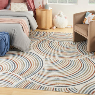 The Rug Corner Nourison Home Nourison Home - Astra Machine Washable Ivory/Multi-Color Area Rug ASW08  