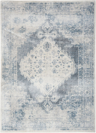The Rug Corner Nourison Home Nourison Home - Astra Machine Washable Blue/Ivory Area Rug ASW11  