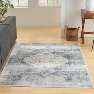 The Rug Corner Nourison Home Nourison Home - Astra Machine Washable Blue/Ivory Area Rug ASW11  