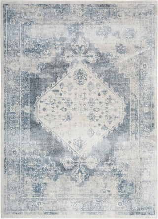 The Rug Corner Nourison Home Nourison Home - Astra Machine Washable Blue/Ivory Area Rug ASW11  